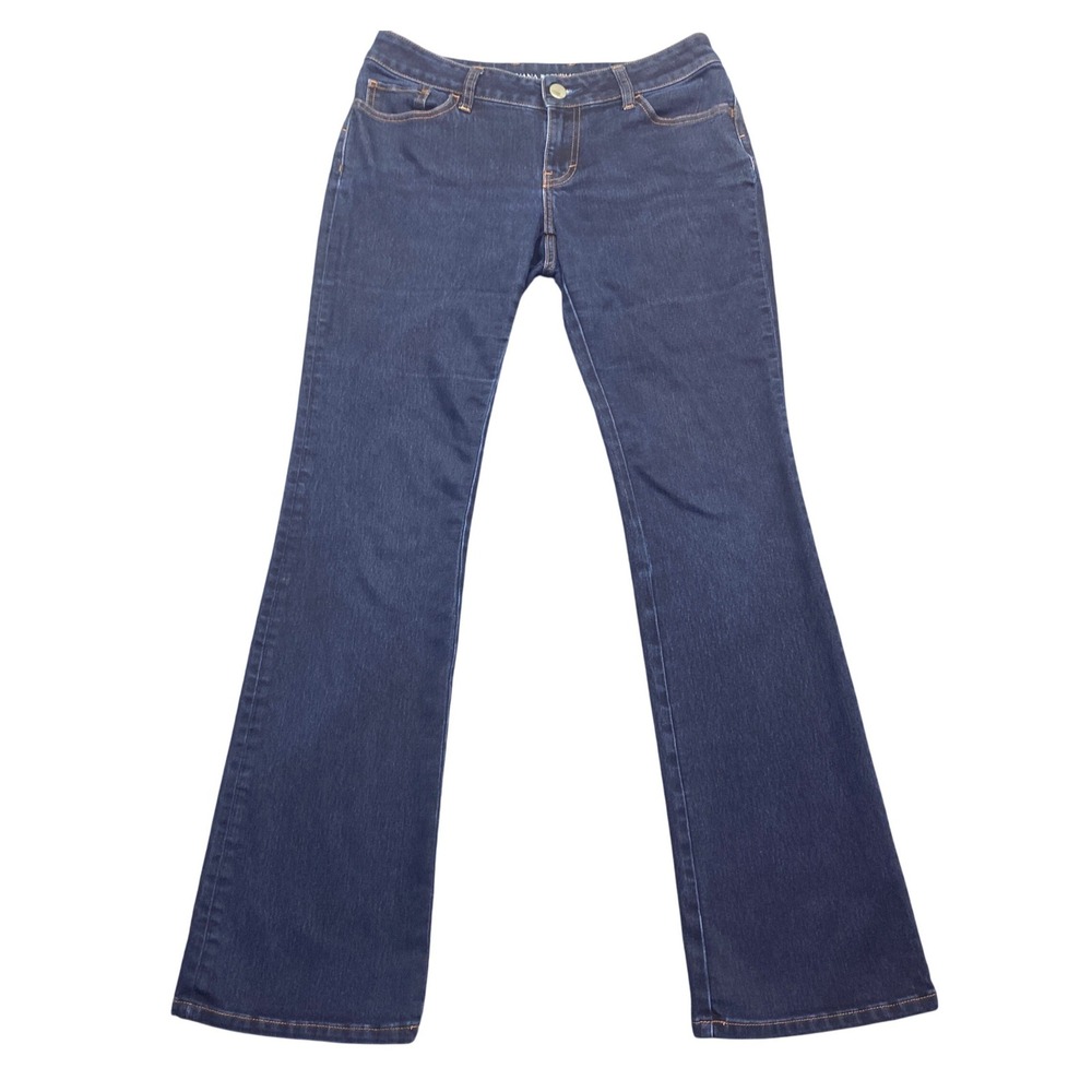 Banana Republic Curvy Boot Jeans Dark Wash Blue Denim Size 28 Western Grunge‎